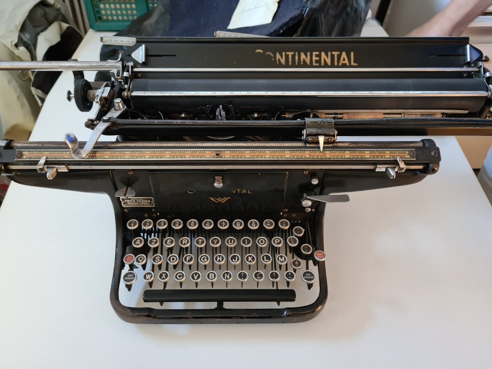 typemachine continental + adler, Ophalen, Gebruikt