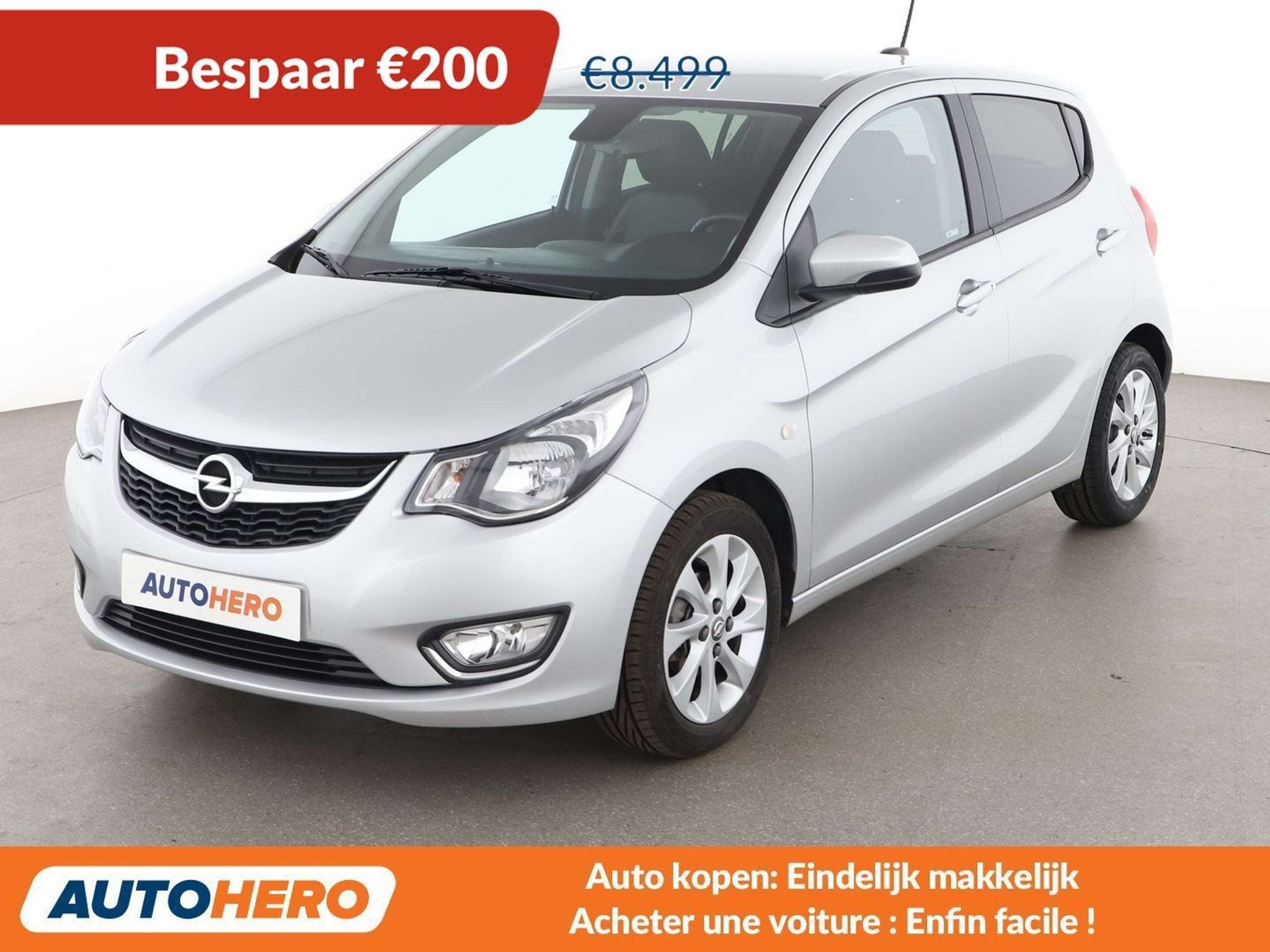 Opel KARL 1.0 Innovation (bj 2018), Auto's, Opel, Voorwielaandrijving, Zwart, 939 kg, LED verlichting