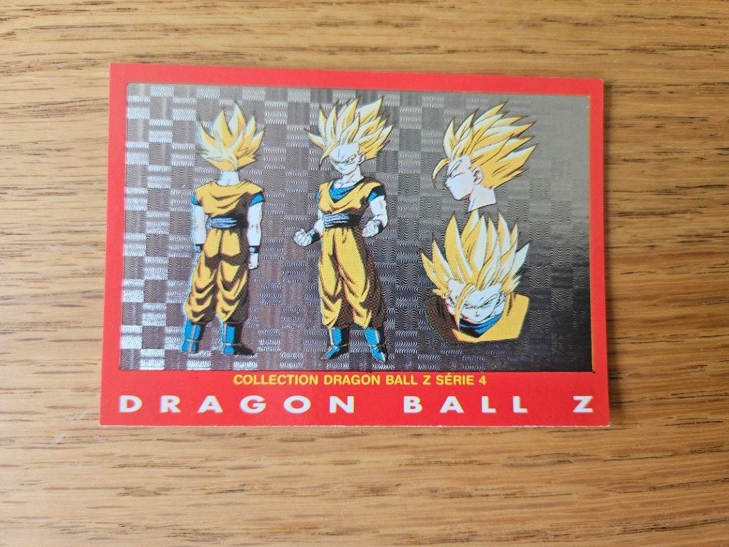 dragonball z kaart glitter red line Gohan Super Saiyan, Ophalen of Verzenden, Nieuw, Losse kaart