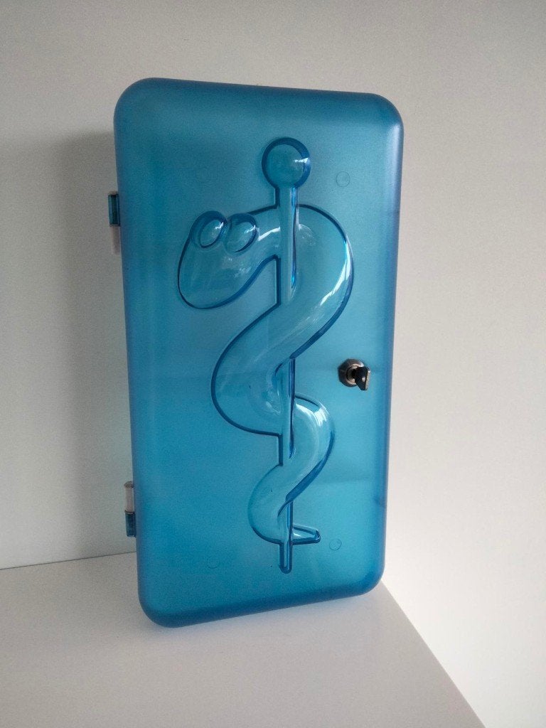 Dr K Koziol apotheekkastje design, Ophalen of Verzenden, Gebruikt, Meerkleurig, Kunststof