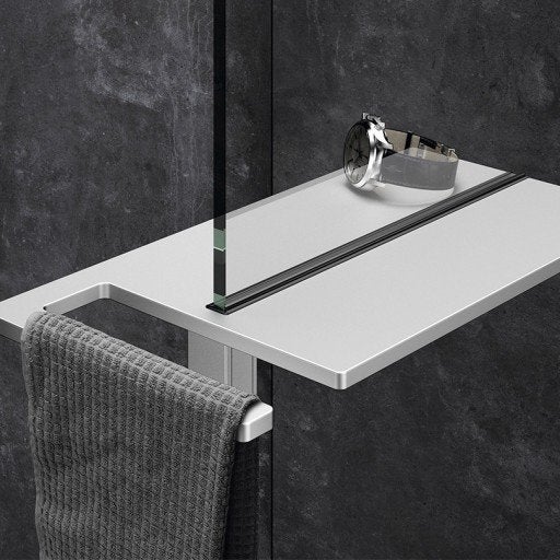 huppe porte serviette avec tablette metal noir, Enlèvement, Neuf, Autres types