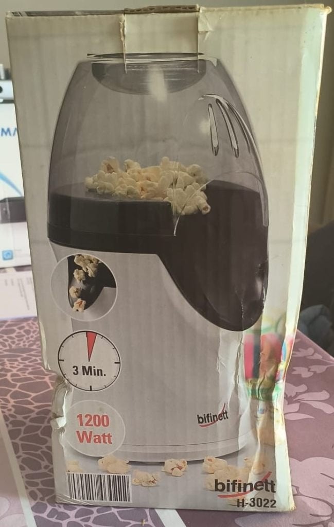Popcornmachine van het merk "Bifinett", Enlèvement ou Envoi, Autres marques, Multicolore, Autres types