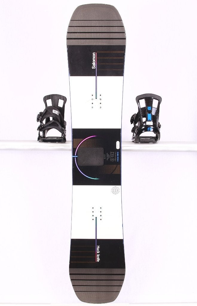 152 cm snowboard SALOMON HUCK KNIFE 2024, Black/blue, CAMBER, Verzenden, Gebruikt, Board