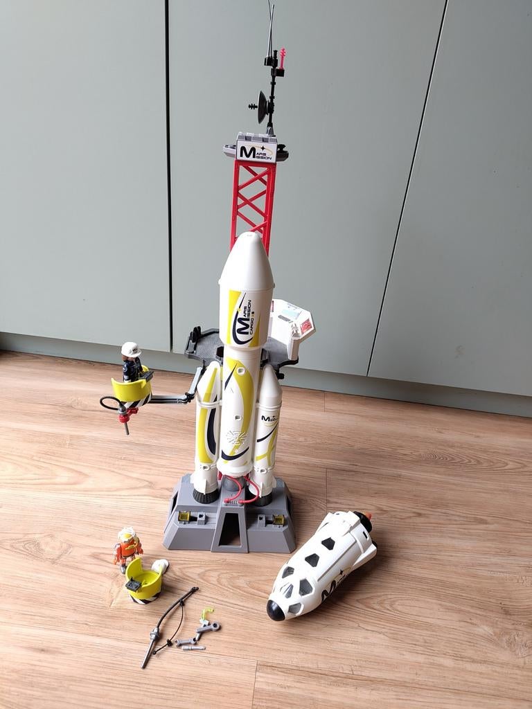 Playmobil marsraket 9488, Ophalen