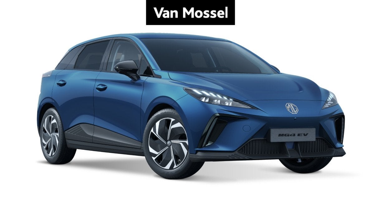 MG NEW MG4 EV Premium 64kWh *Prijs exclusief overnamepremie, Auto's, Automaat, Stof, Gebruikt, Blauw