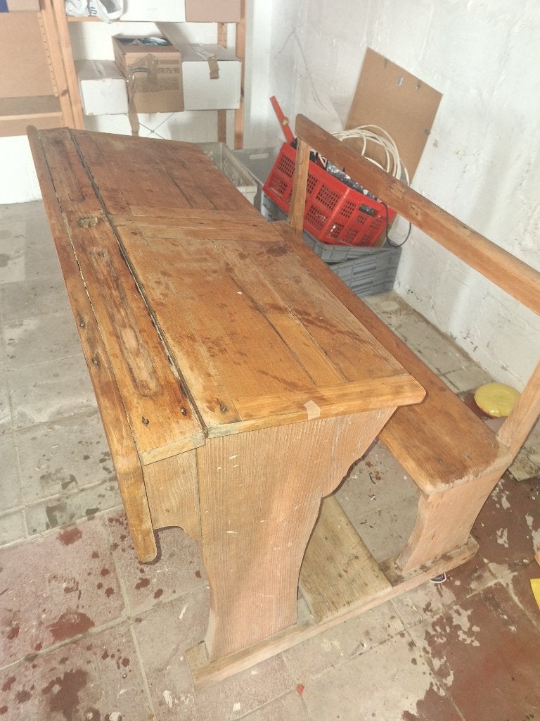Banc scolaire en bois très solide, Maison & Meubles, Enlèvement