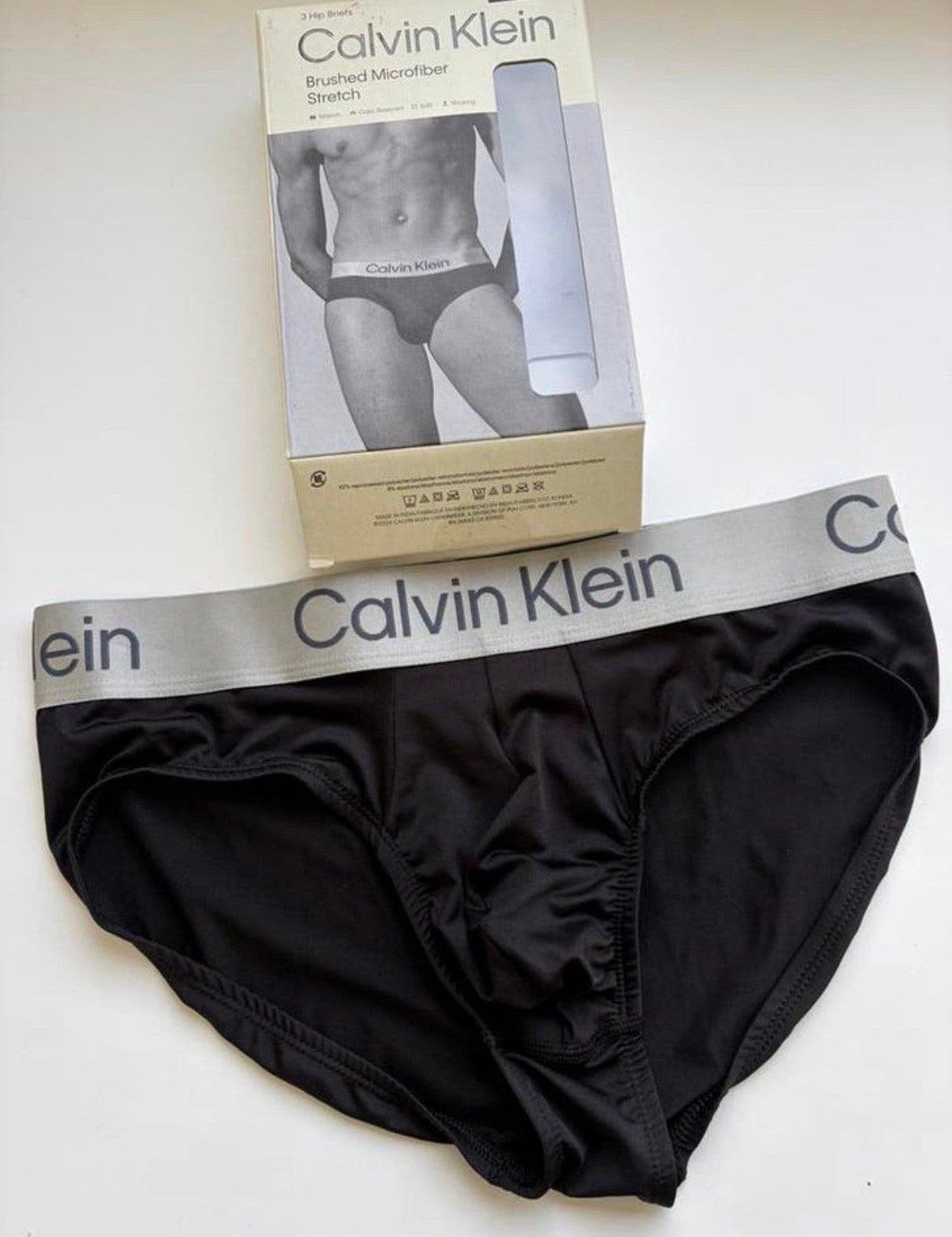 Calvin Klein Microfiber Slip, Kleding | Heren, Verzenden, Zwart, Slip