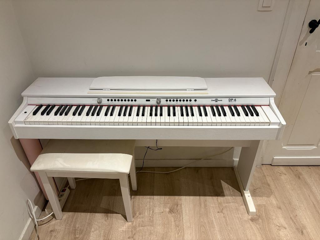 Piano, Ophalen, Wit, Digitaal, Zo goed als nieuw