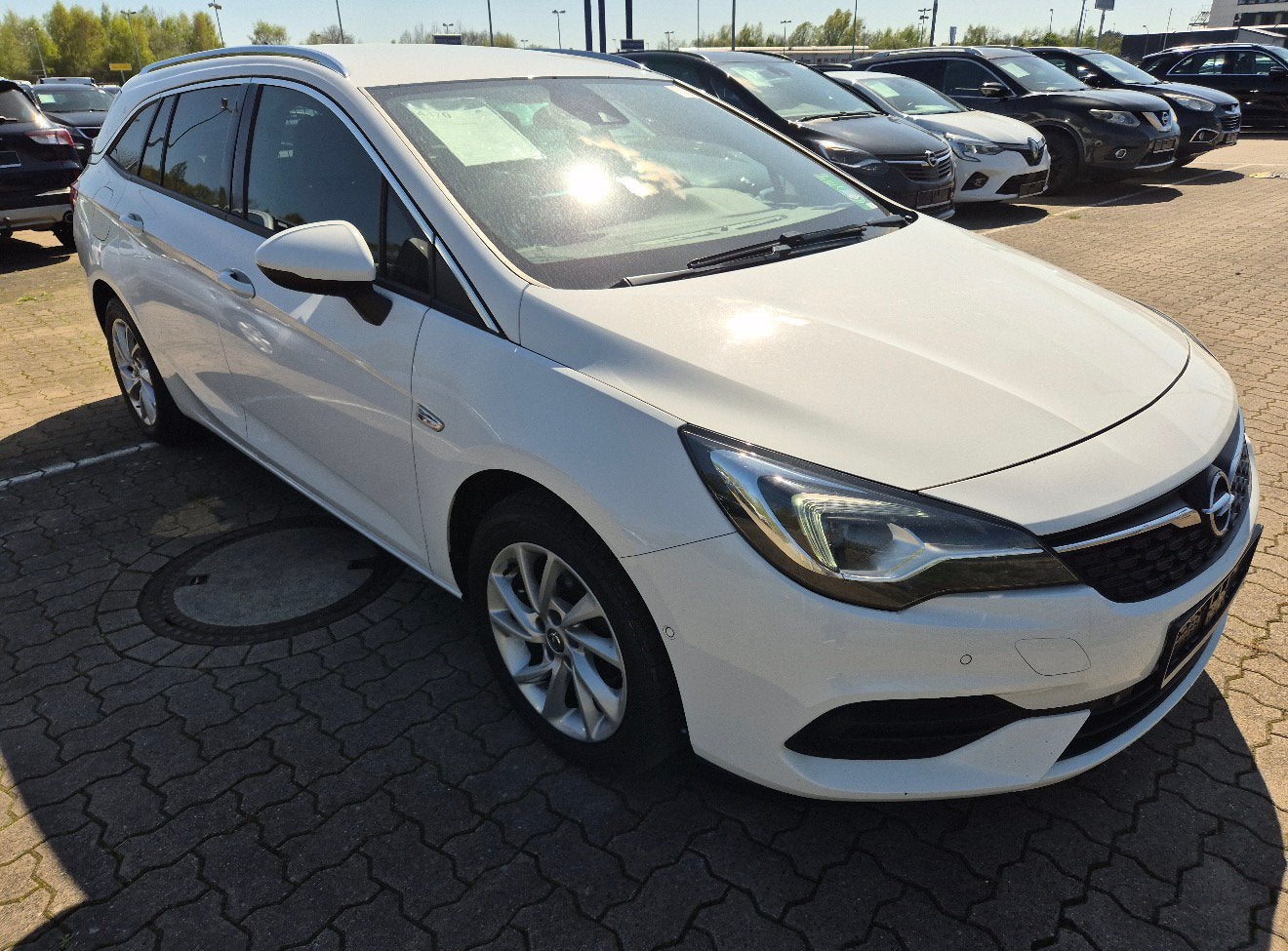 Opel Astra K, Auto's, Automaat, Zwart, Multifunctioneel stuurwiel, Leder en Stof