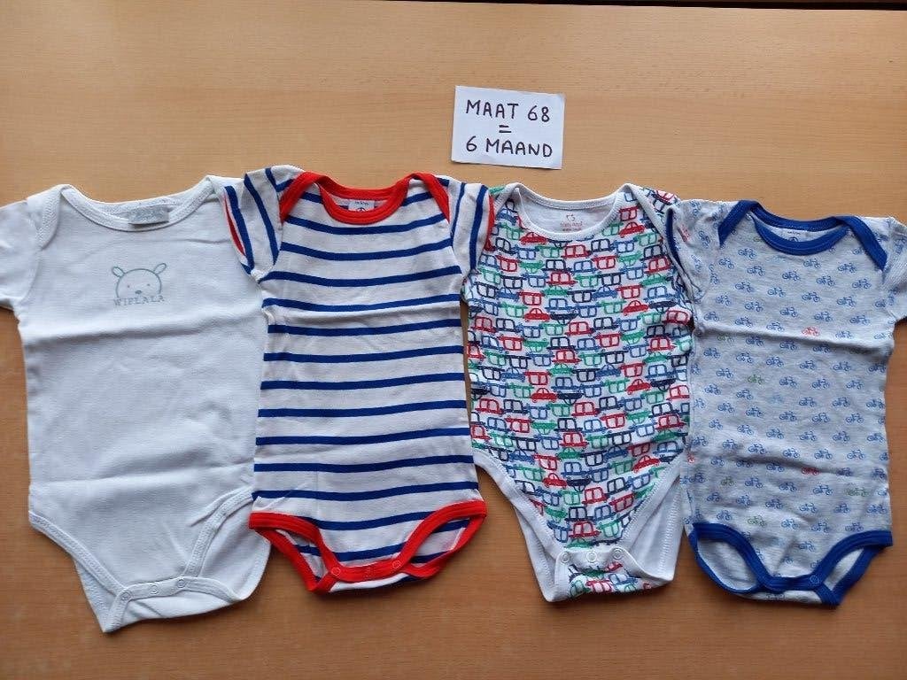 Nieuwstaat pakket bodies Petit Bateau  maat 68 - 6 maanden, Kinderen en Baby's, Ophalen of Verzenden, Zo goed als nieuw, Maat 68