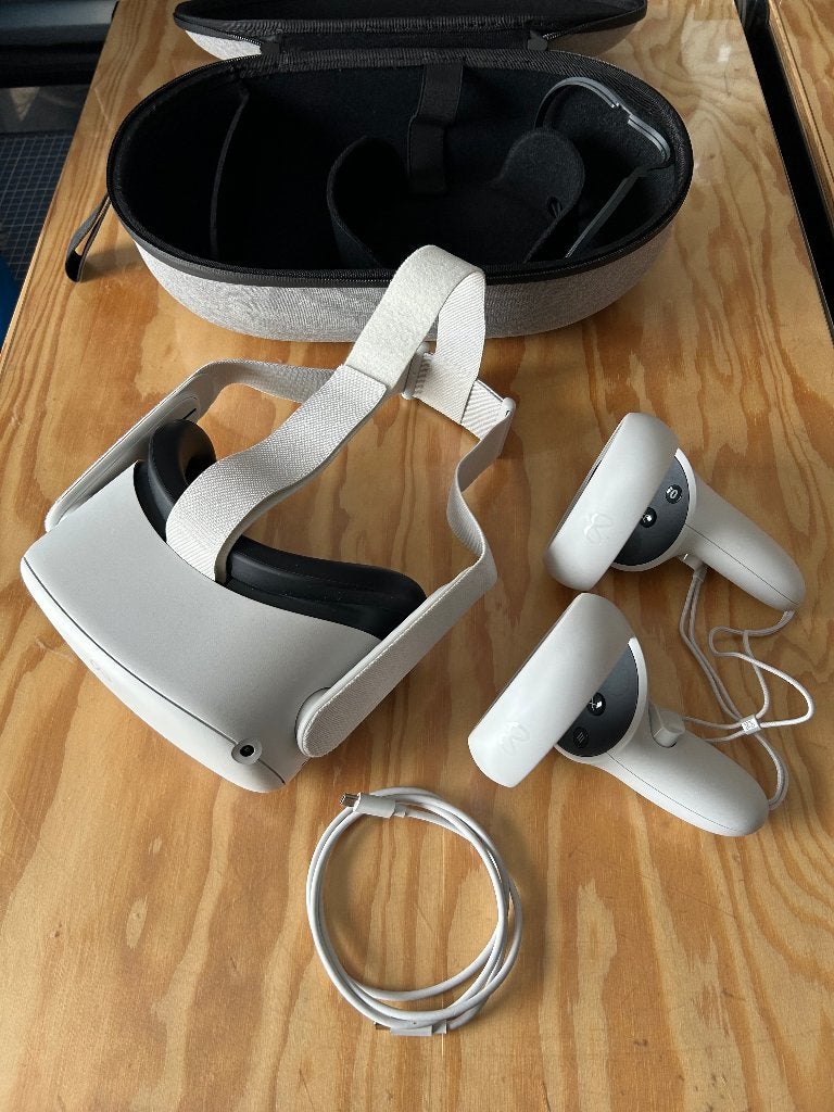 Meta Quest 2 256GB met case, Games en Spelcomputers, Ophalen of Verzenden, Zo goed als nieuw, VR-bril, Overige platformen