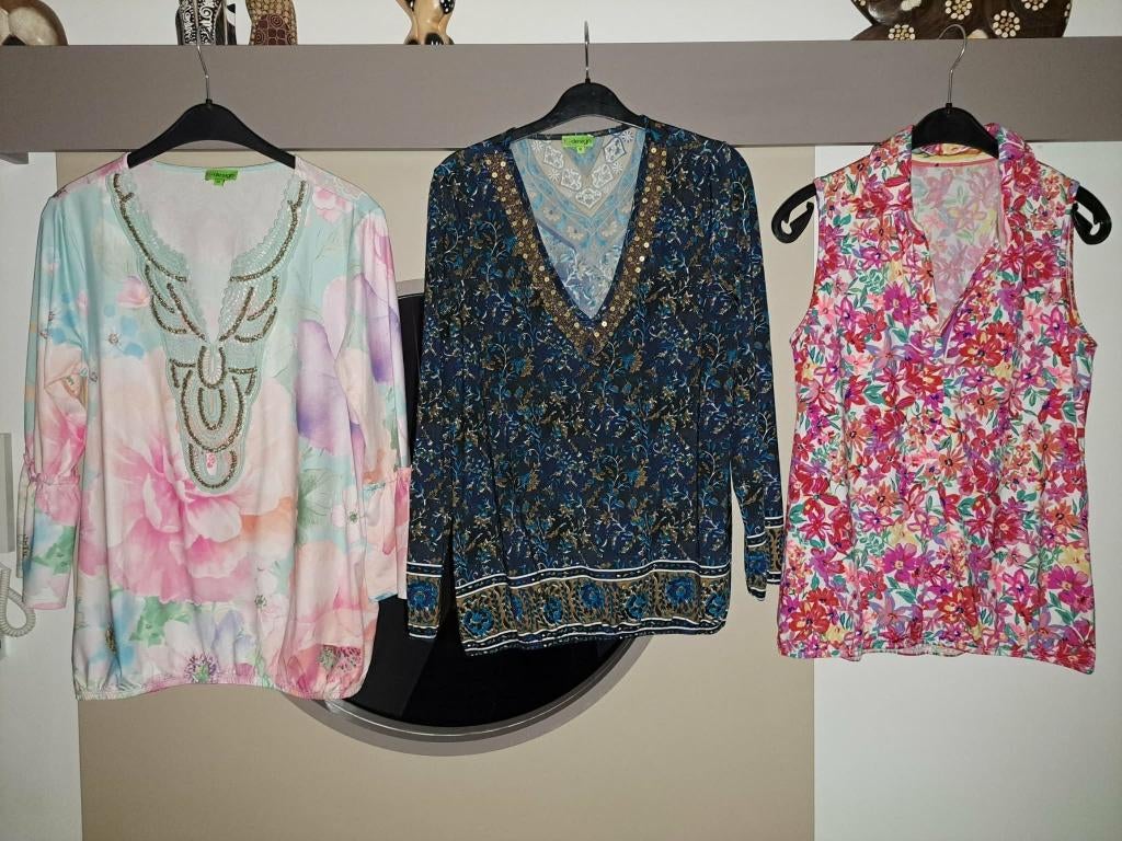 3 x K-Design blouse, mt M, Kleding | Dames, Blouses en Tunieken, Zo goed als nieuw, Maat 38/40 (M), Roze, Ophalen of Verzenden