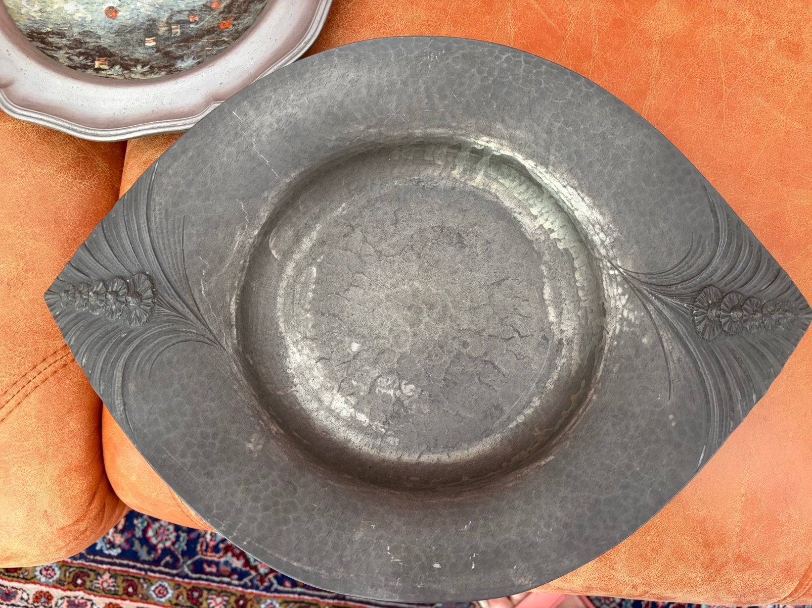 2 plats et assiette en étain, Antiquités & Art, Enlèvement