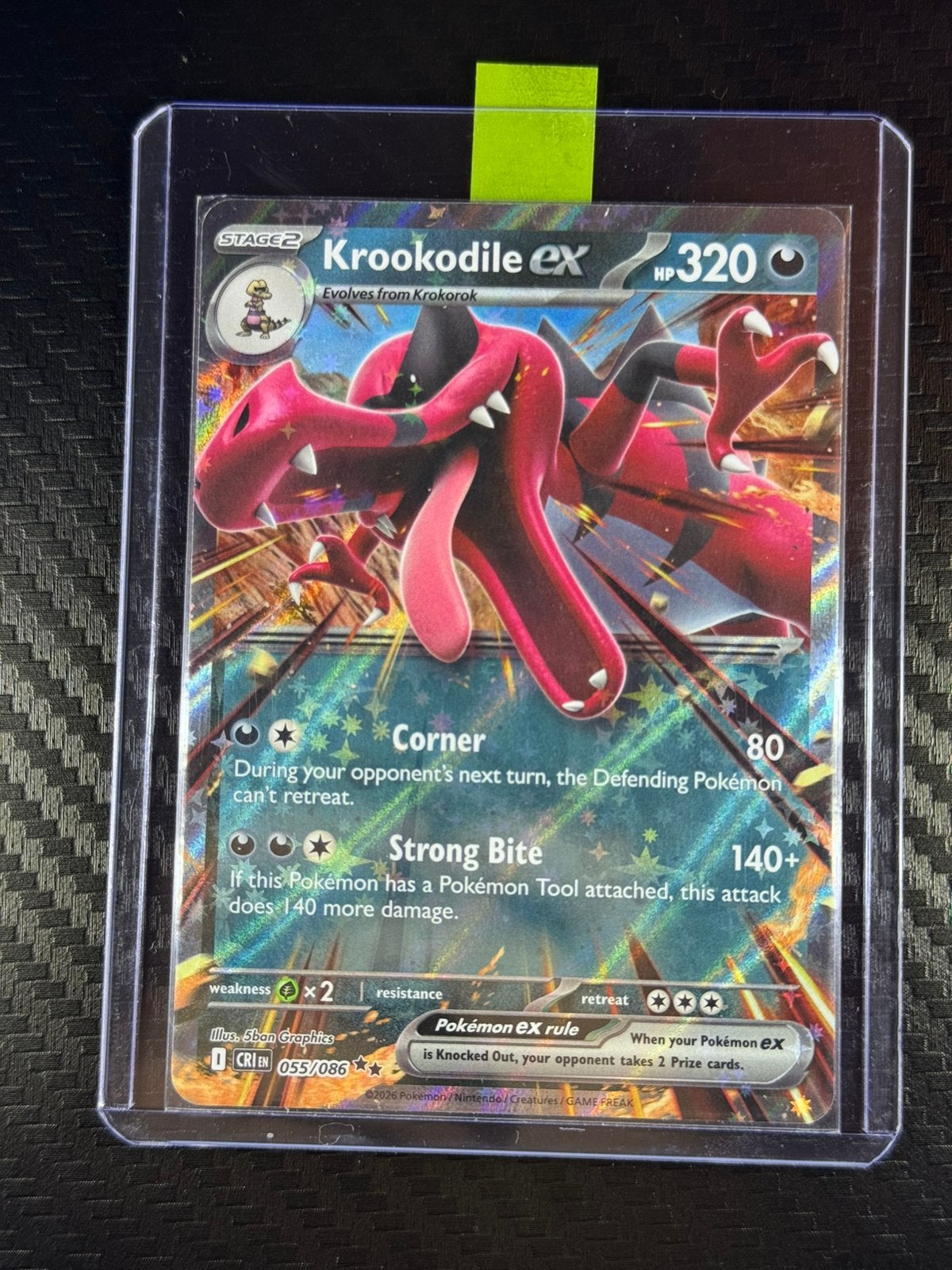 Crookodil Ex | Holo Ultra Rare | Chaos Rising | #055 /086, Envoi, Neuf, Cartes en vrac