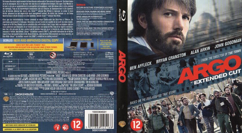 argo (blu-ray) nieuw, Ophalen of Verzenden, Zo goed als nieuw, Thrillers en Misdaad