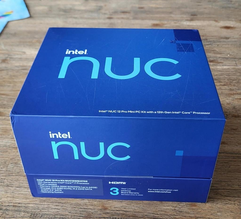 Intel NUC nieuw in doos NUC12WSHi70Z, Informatique & Logiciels, Enlèvement ou Envoi, Neuf, Intel Core i7
