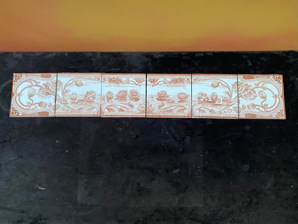 tegeltableau Hemiksem art nouveau, Ophalen
