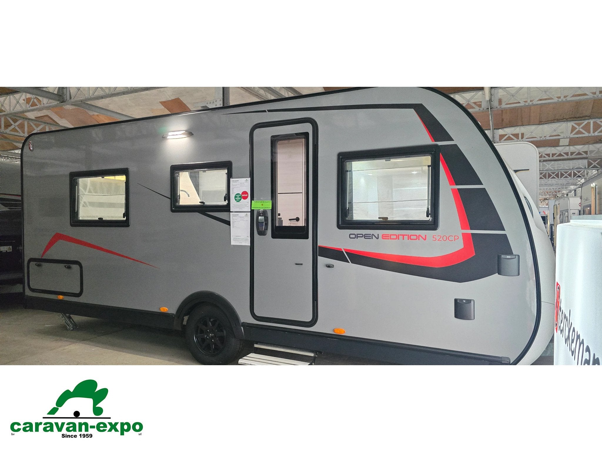 STERCKEMAN 520 OPEN EDITION, Caravanes & Camping, Caravanes, Entreprise, jusqu'à 4, 1250 - 1500 kg, Sterckeman, 5 à 6 mètres