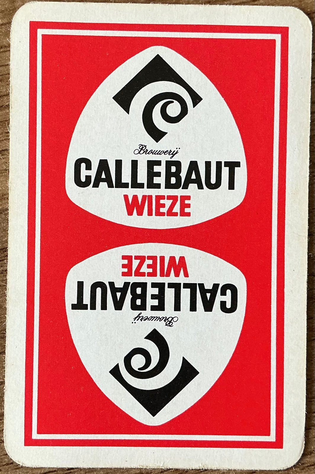 Speelkaart BROUWERIJ CALLEBAUT/WIEZE, Verzamelen, Ophalen of Verzenden, Zo goed als nieuw, Speelkaart(en)