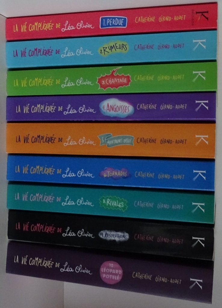 Lot de 9 livres "La vie compliquée de Léa Olivier", Ophalen, Zo goed als nieuw