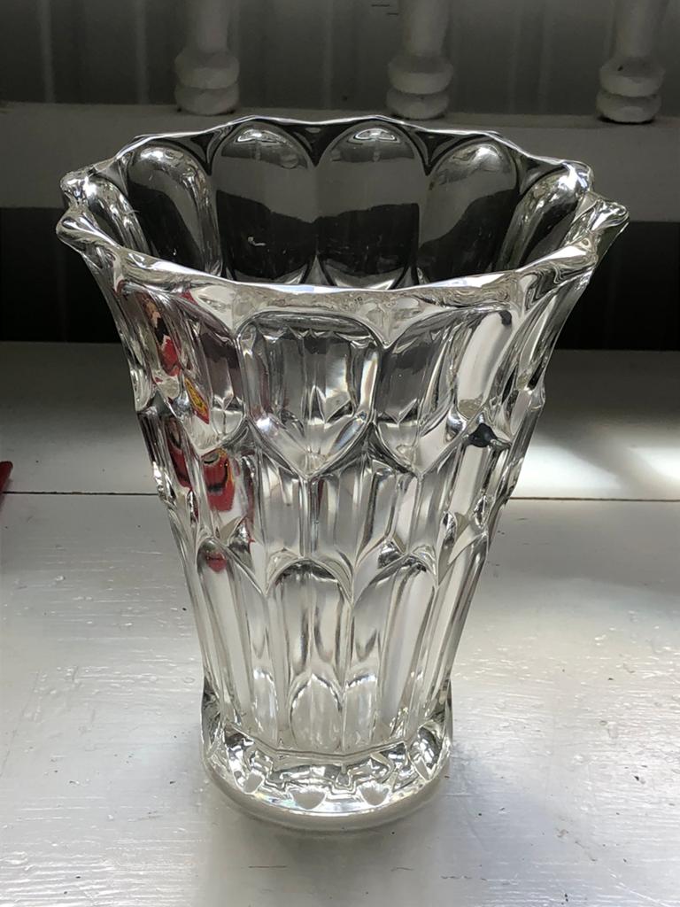 Vintage vaas in kristal, Ophalen