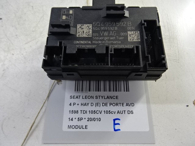 UNITE ELECTRONIQUE Seat Leon (5FB) (5Q4959592B), Autos : Pièces & Accessoires, Seat Deutschland GmbH, Service@seat.de, Utilisé