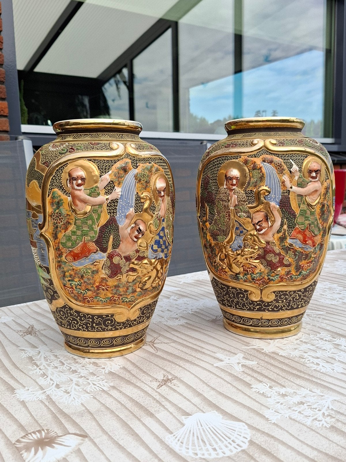 koppel satsuma vazen, Antiek en Kunst, Ophalen