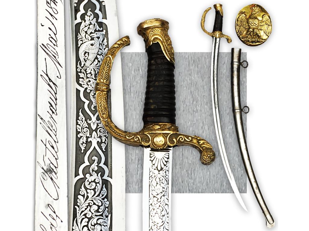 🚨Très rare SABRE DE LUXE Canonnier français 1849 ORIGINAL, Envoi, Armée de terre, Épée ou sabre