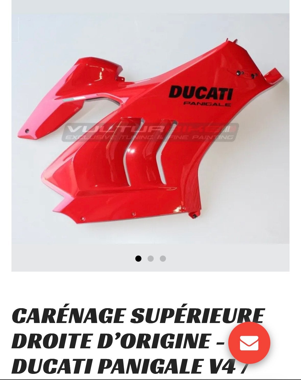 Duvati panigale V4, Enlèvement