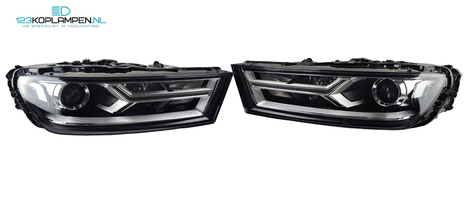 Audi Q7 4M Bi-Xenon LED koplamp koplampen links rechts, Gebruikt, -, Verzenden, Audi