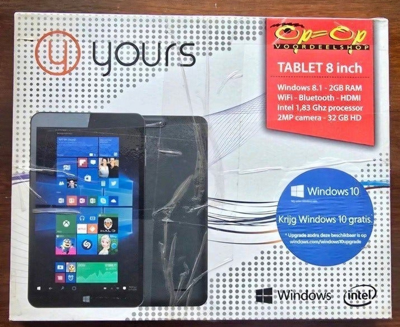 Tablet "yours" 8 inch Windows 32GB opslag, Computers en Software, Gebruikt, 32 GB, 8 inch, Ophalen of Verzenden