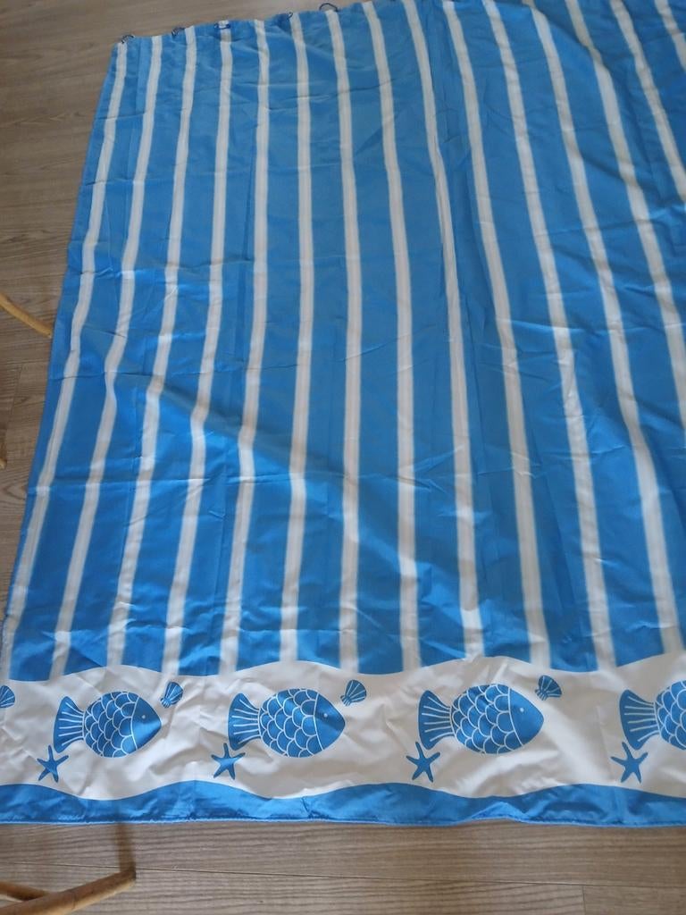 Douche gordijn (L 2,10 m ,B 1,75 m) nooit gebruikt, Ophalen of Verzenden, Nieuw, Blauw, Overige typen