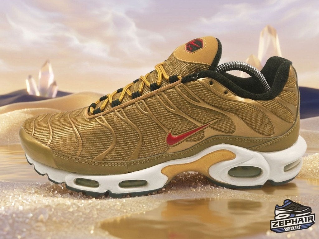 Nike Air Max Plus TN 'Metallic Gold' EU45 2018, Enlèvement ou Envoi, Autres couleurs, Nike, Porté