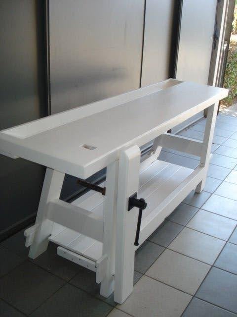 beuken werkbank, Doe-het-zelf en Bouw, Ophalen, Zo goed als nieuw, Bankschroef