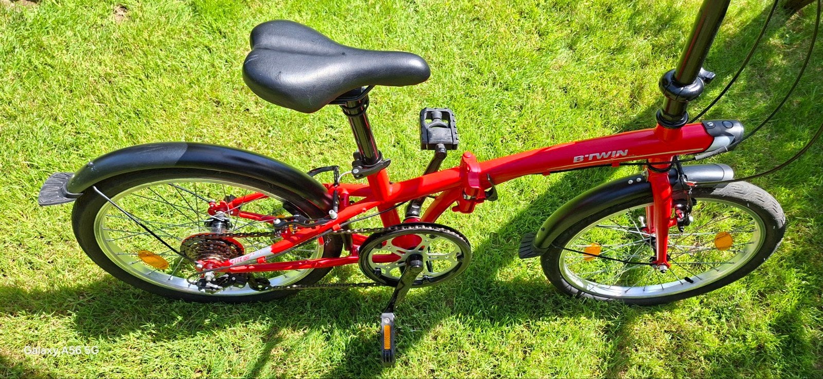 Vélo pliable btwin 6 vitesses comme neuf, Totalement pliable, Frein sur jante, Vitesses