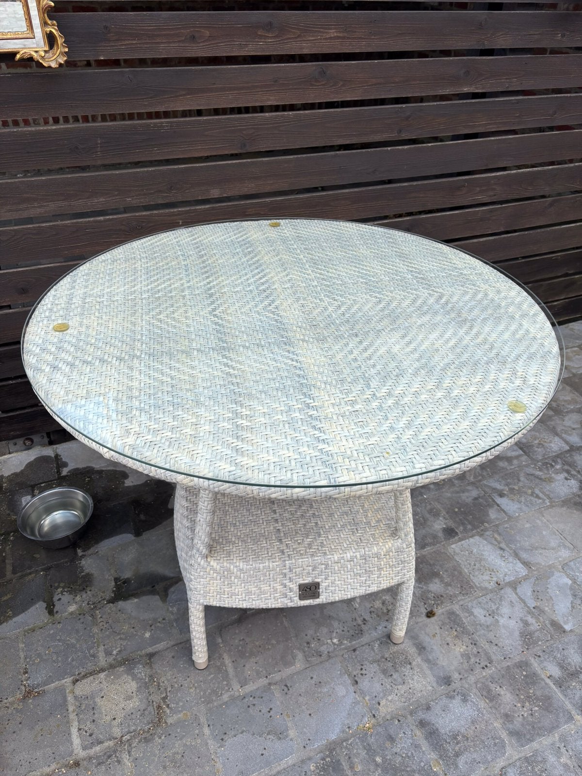 Tuin terras tafel als nieuw bureaustoel., Ophalen, Zo goed als nieuw