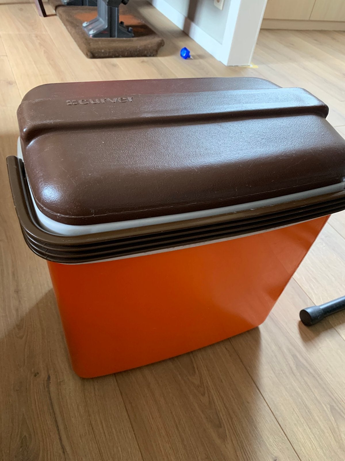 vintage Curver koelbox uit de jaren 70 - Retro, Caravans en Kamperen, Ophalen of Verzenden, Zo goed als nieuw, Koelbox