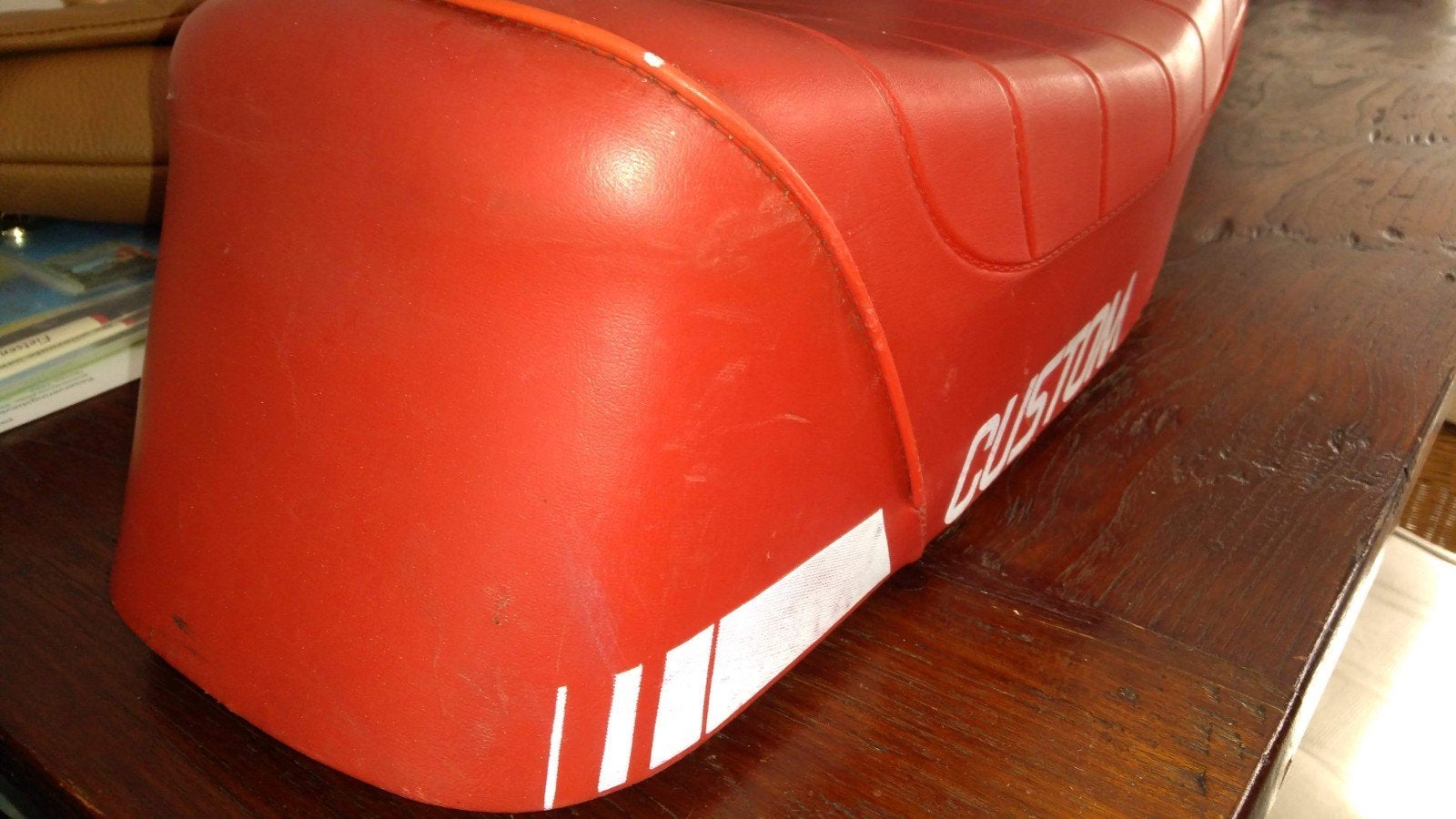 te koop,custom zadel honda camino., Fietsen en Brommers, Ophalen