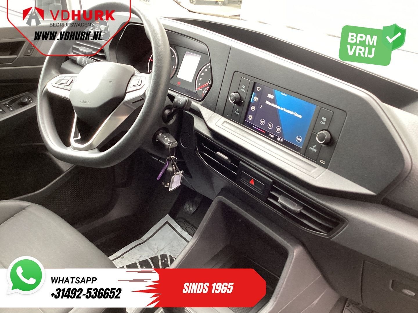 Volkswagen Caddy Cargo 2.0 TDI 100 pk Omvormer/ Sortimo/ Cru, Auto's, Electronic Stability Program (ESP), Wit, Bedrijf, Te koop