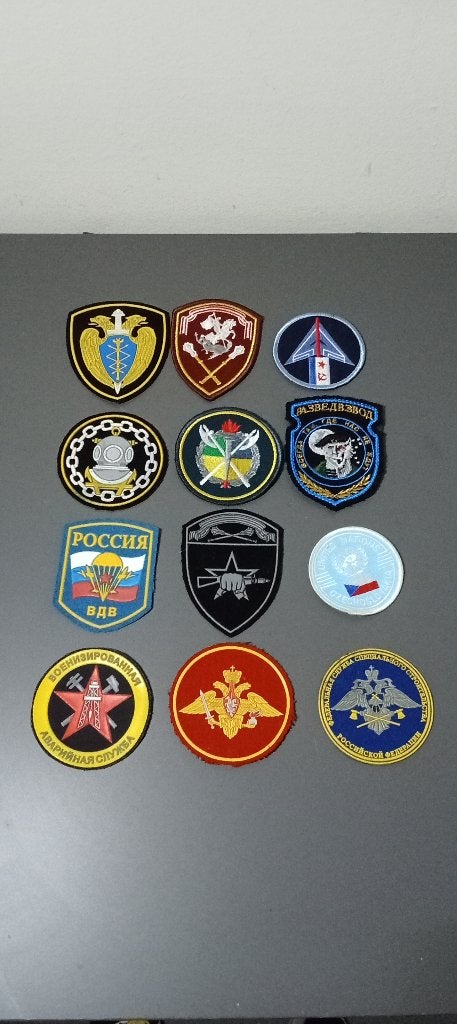 2 - Lot patchs russes, Ophalen of Verzenden, Landmacht, Lintje, Medaille of Wings