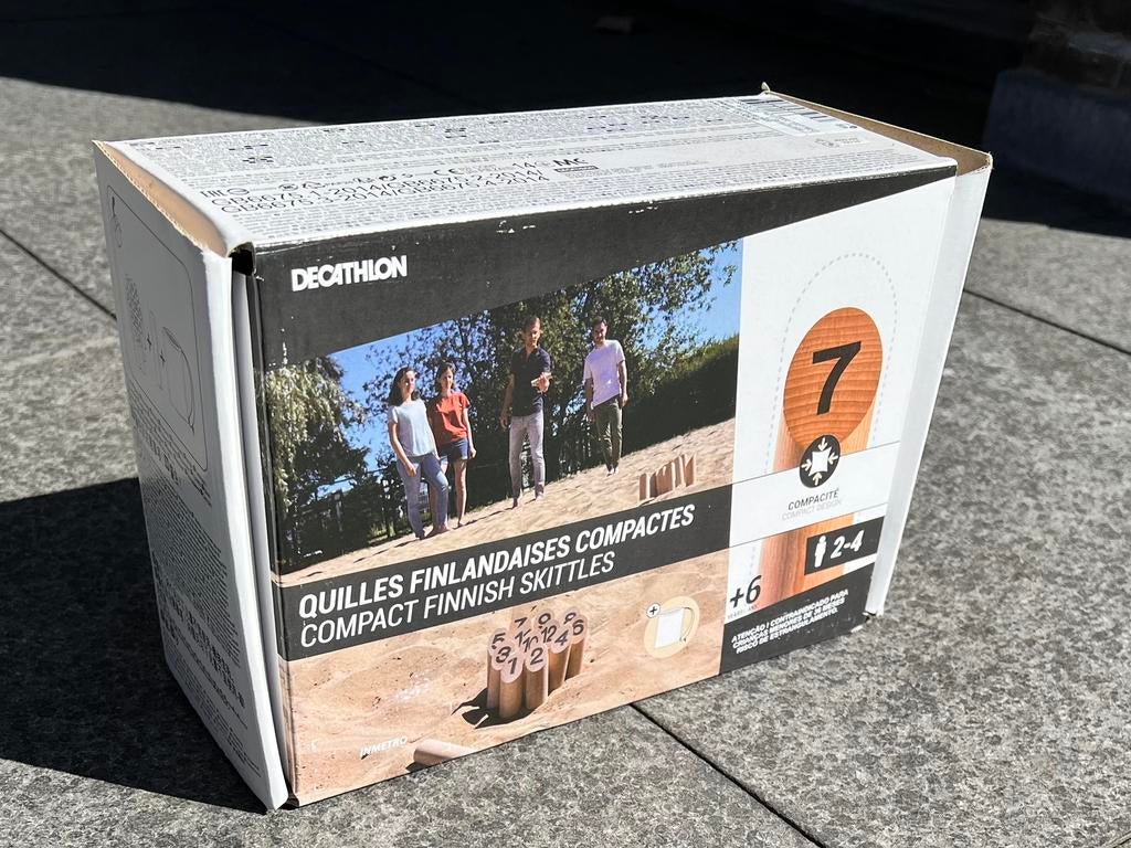 Finse kegels Mölkky / kubb splinternieuw, Ophalen, Nieuw