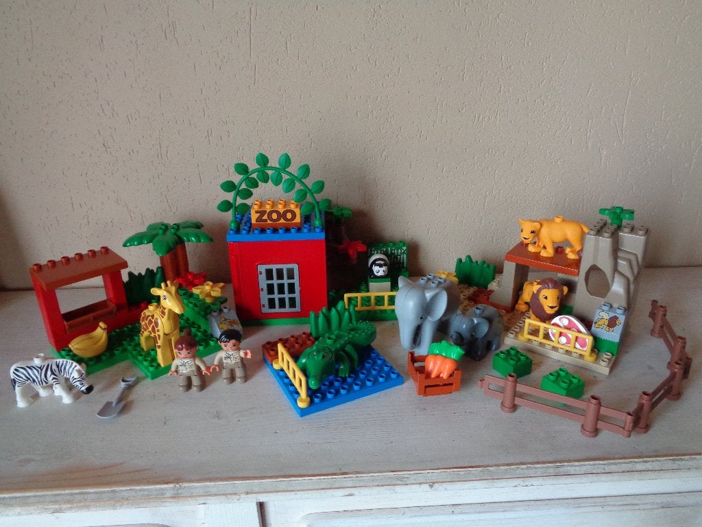 Lego duplo vriendelijke dierentuin - 4968, Gebruikt, Ophalen of Verzenden, Duplo, Complete set
