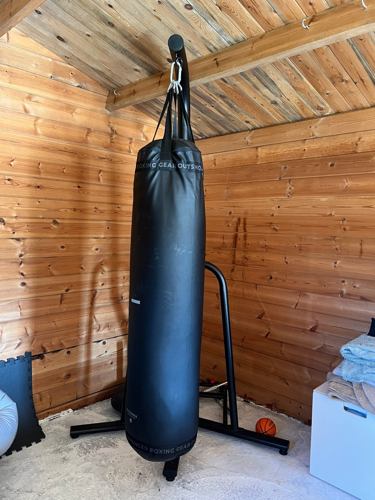 Boksbal met staander als nieuw, Enlèvement, Neuf, Sac de boxe