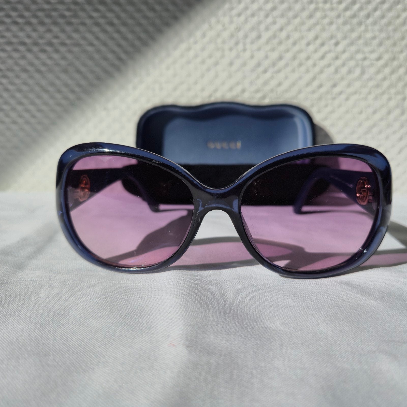 Gucci dames zonnebril, Ophalen of Verzenden, Paars, Zonnebril