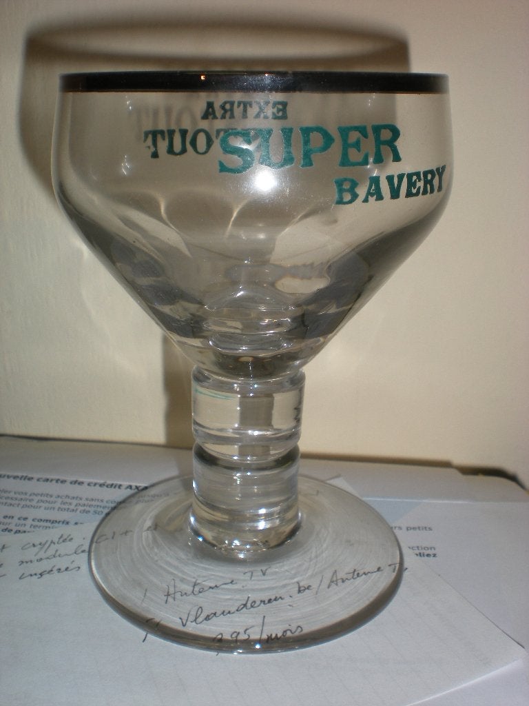 Super BAVERY  Extra stout  (avec facettes), Collections, Enlèvement ou Envoi, Comme neuf, Verre ou Verres