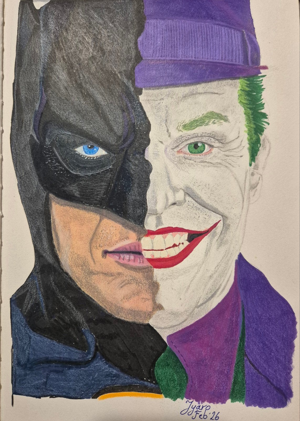 Batman '89 originele tekening, Antiek en Kunst, Kunst | Schilderijen | Modern, Ophalen of Verzenden