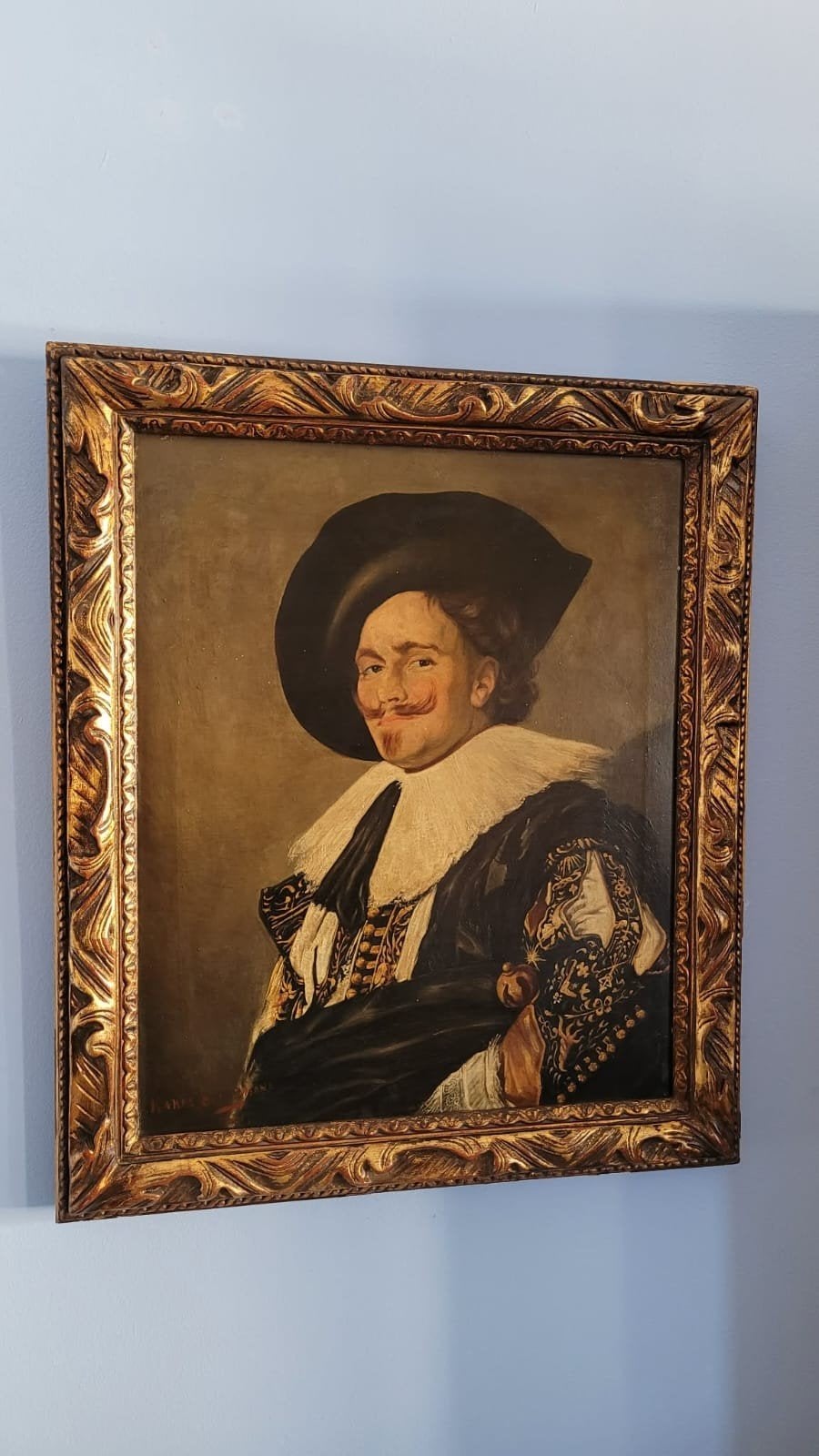 (Le Cavalier qui rit) une peinture à l'huile sur toile., Antiquités & Art, Art | Peinture | Classique, Enlèvement, Toile