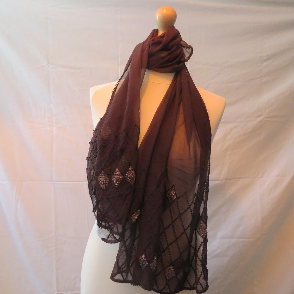 Vintage sjaal Escada Zijde, Ophalen of Verzenden, Sjaal