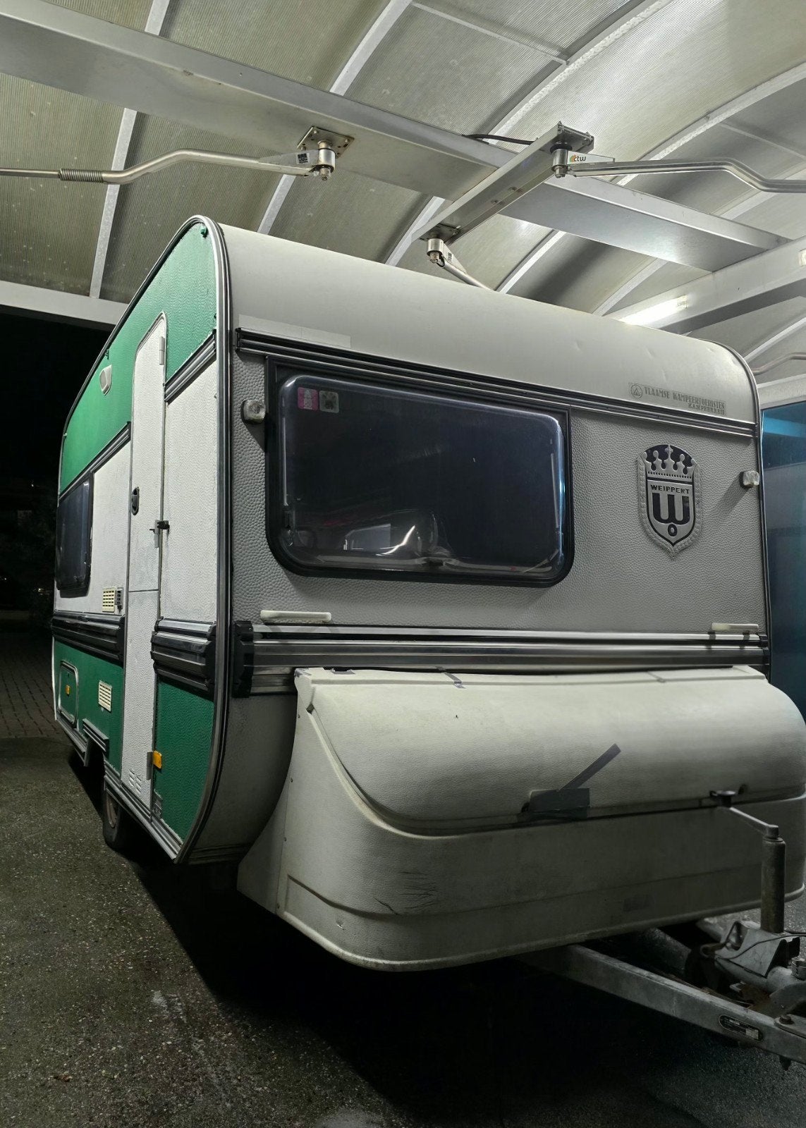 Caravane Net Weippert Avec auvent, papiers et en bon état, Caravanes & Camping, Coin salon convertible, 4 à 5 mètres, 750 - 1000 kg