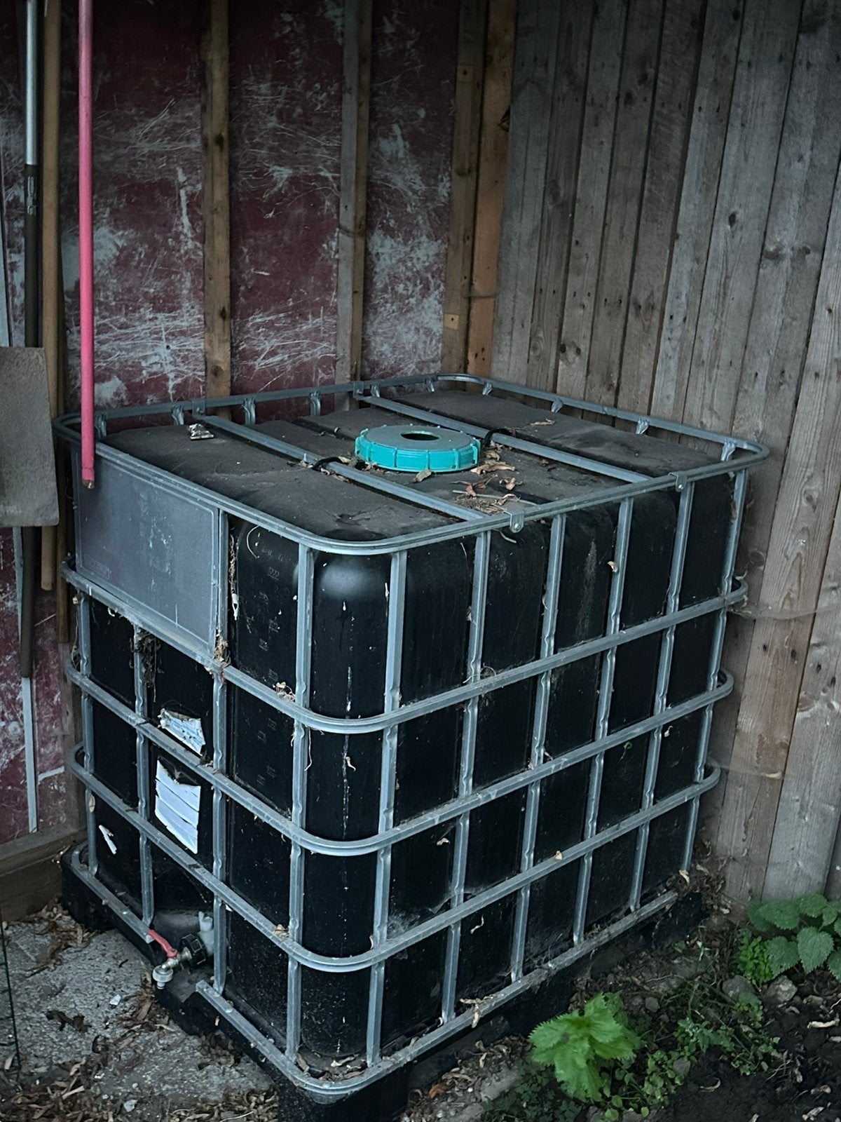 IBC vat, Ophalen, Gebruikt